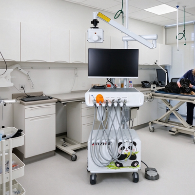 Goede prijs. 550W Veterinaire Tandheelkundige Werkstation met 0.8Mpa Druk en 58DB Geluid voor Dierenklinieken online