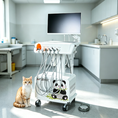 Goede prijs. Alles-in-één Mobiele Veterinaire Tandheelkundige Trolley, Kleine Dier Tandheelkundige Behandelwagen met HD Intraorale Camera Ingebouwde Zuigkracht voor Dierenkliniek online