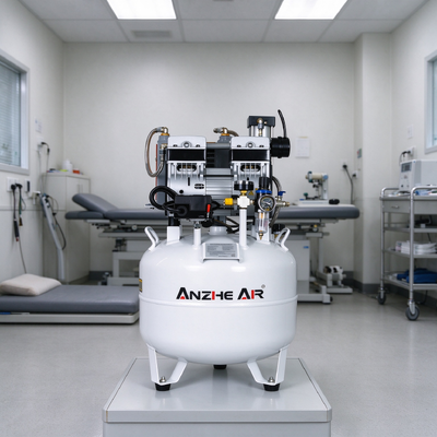Goede prijs. 850W Olievrije Stille Tandheelkundige Air Compressor 40L Tank Met Ingebouwde Droger Nano Binnenlaag Voor Medische Kliniek online